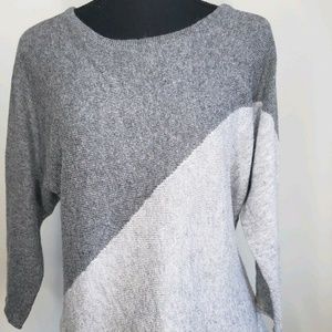 Women's Market & Spruce Asymmetrical Grey Sweater